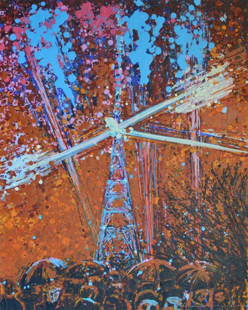 Crystal Palace Transmitter Night Scene – Digital Switchover 2012 (Giclée Print – Small)