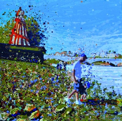 Open Edition – Signed and Numbered Small Collectors Print – Helter Skelter Summer on the South Bank