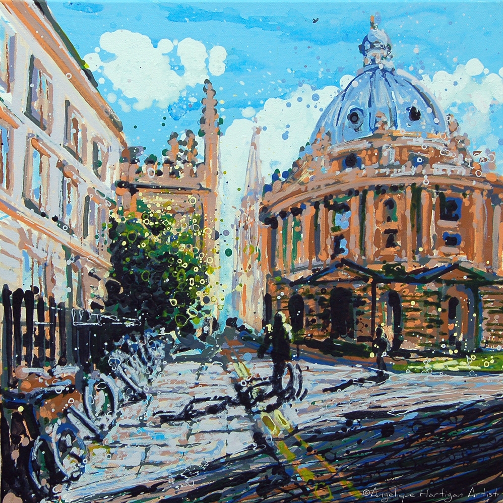 Radcliffe Camera Oxford – Bicycles and Long Shadows on a Sunny Day (Limited Edition Giclée Print – Large)