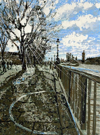 Greetings Card – Circles and Shadows on the South Bank