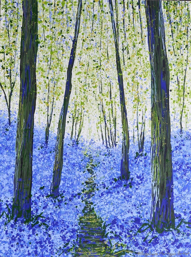 Signed, Limited edition giclee print – Spring Bluebells IV