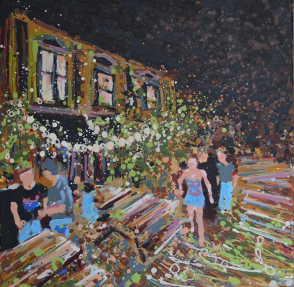 Signed, Limited edition giclee print – Summer Nights London