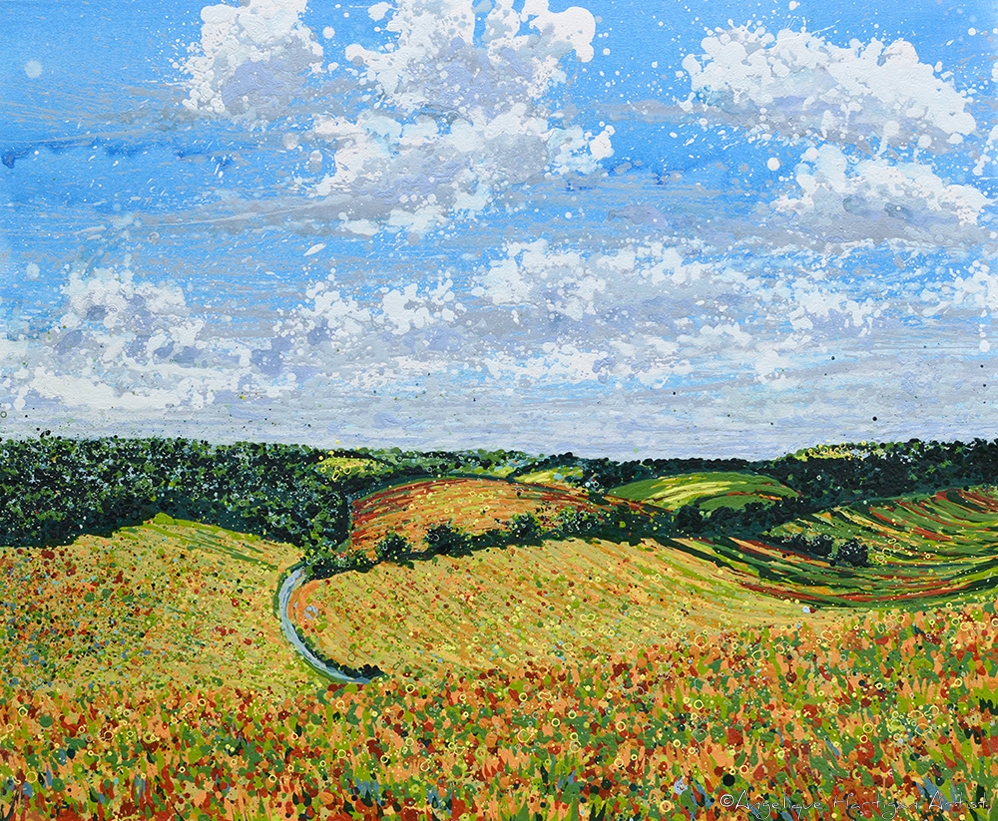 Signed, Limited edition giclee print – Summer Rolling Hills