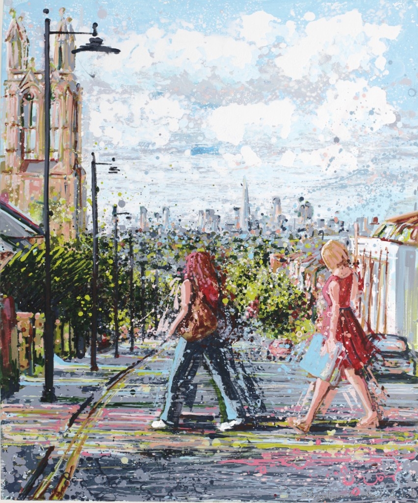 Gipsy Hill London Art Print – The Changing Skyline A View Down Gipsy Hill London
