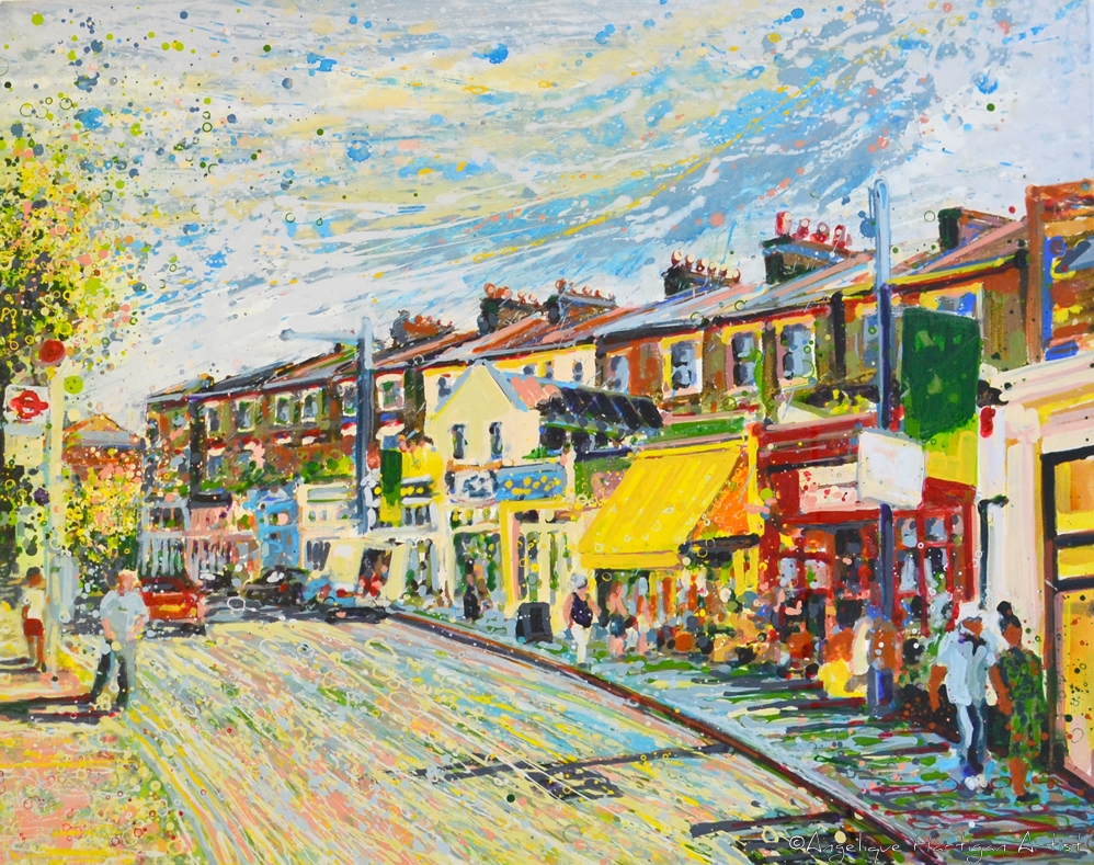 Signed, Limited edition giclee print Waiting on the Sunny Side Church