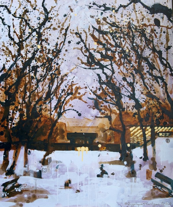 Signed limited edition giclee print – Avenue in the Snow Crystal Palace