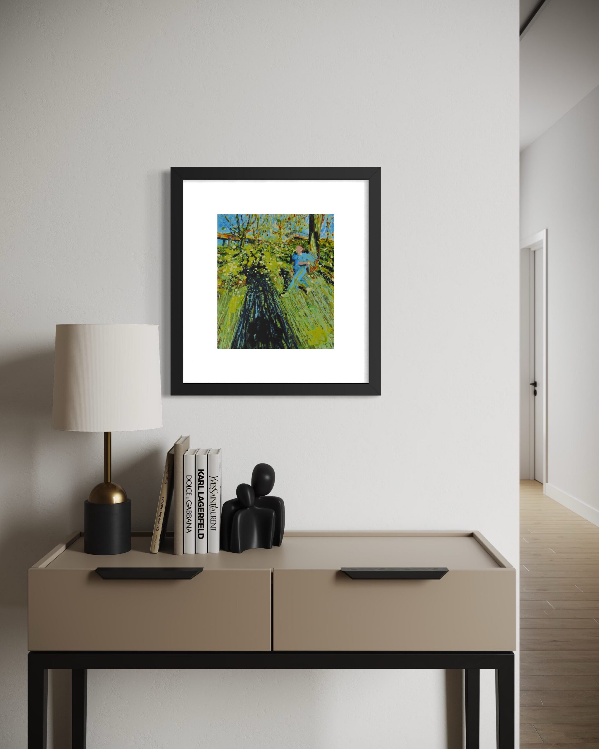 Crystal Palace Park Run London – Running Figure on a Sunny Day (Giclée Print – Small)