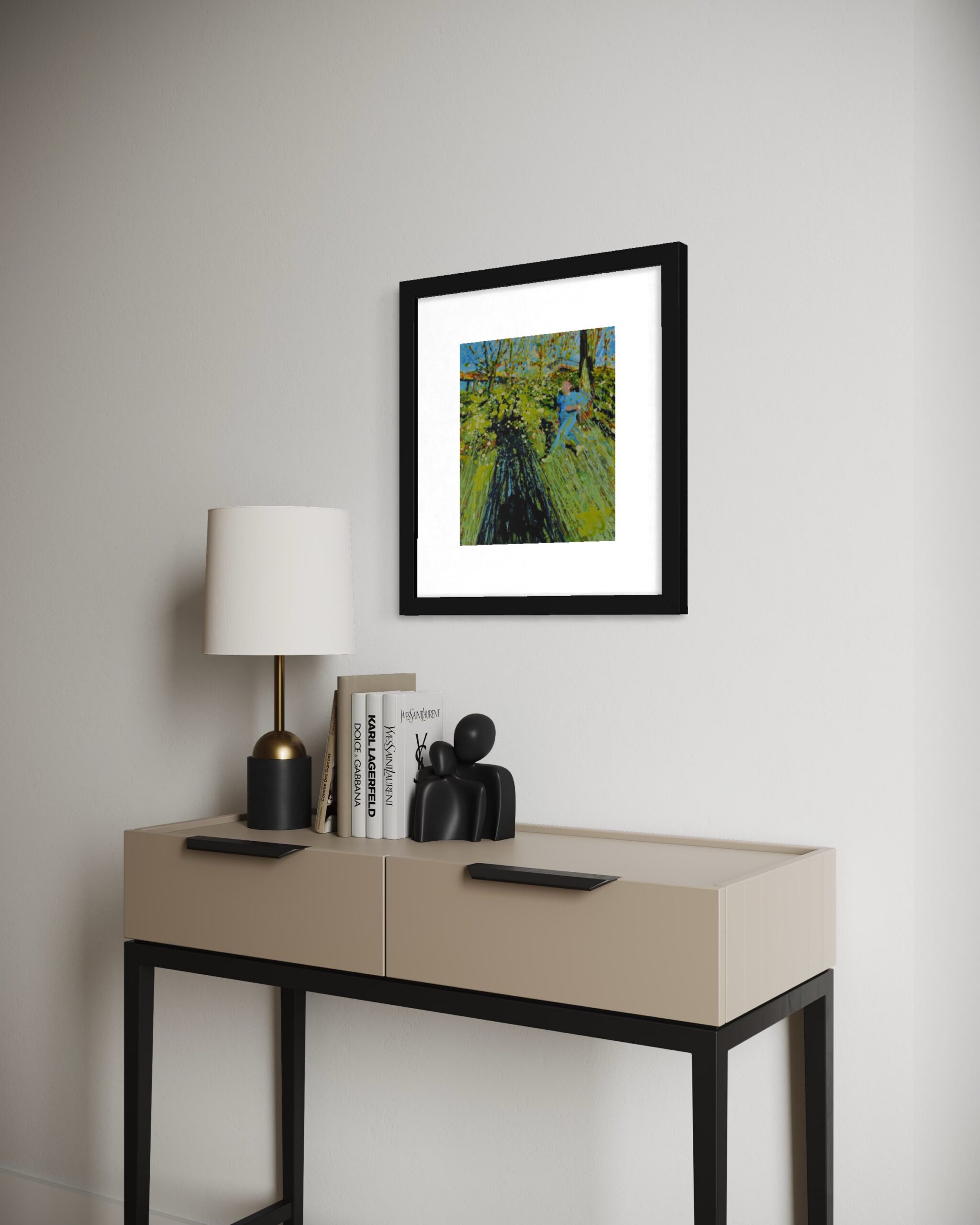Crystal Palace Park Run London – Running Figure on a Sunny Day (Giclée Print – Small)
