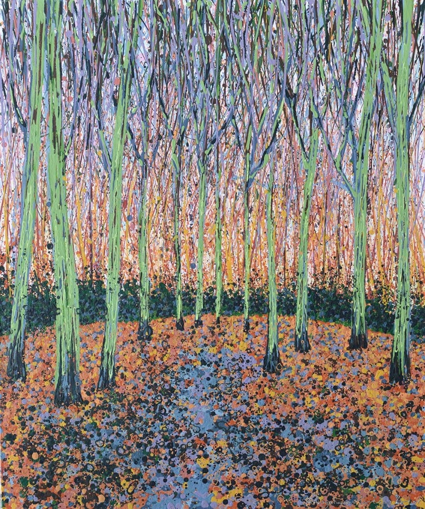 Signed, Limited edition giclee print – January Trees II