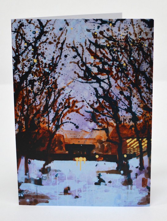Greetings Card – Avenue in the Snow