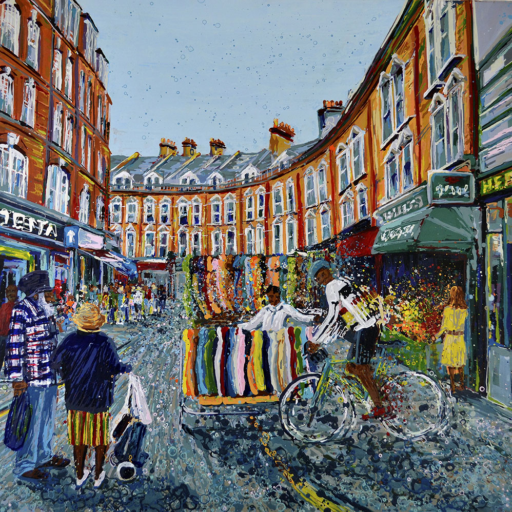 Signed, Limited edition giclee print – Electric Avenue Brixton