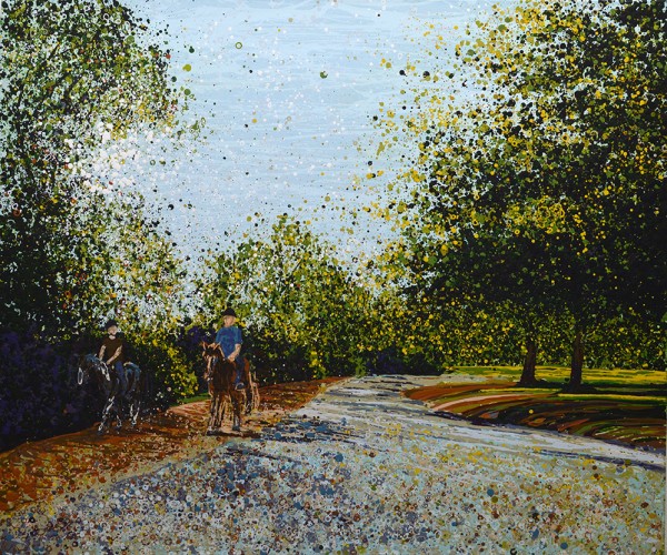 Open Edition – Signed and Numbered Small Collectors Print – Horse Riding in Dulwich Park