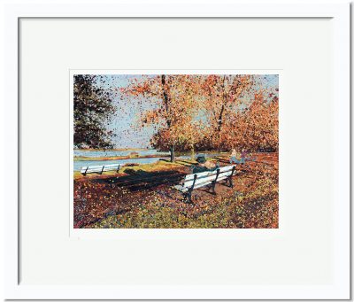 Autumn in the Park Maldon Open Edition – Signed and Numbered Small Collectors Print – Autumn in the Park, Maldon