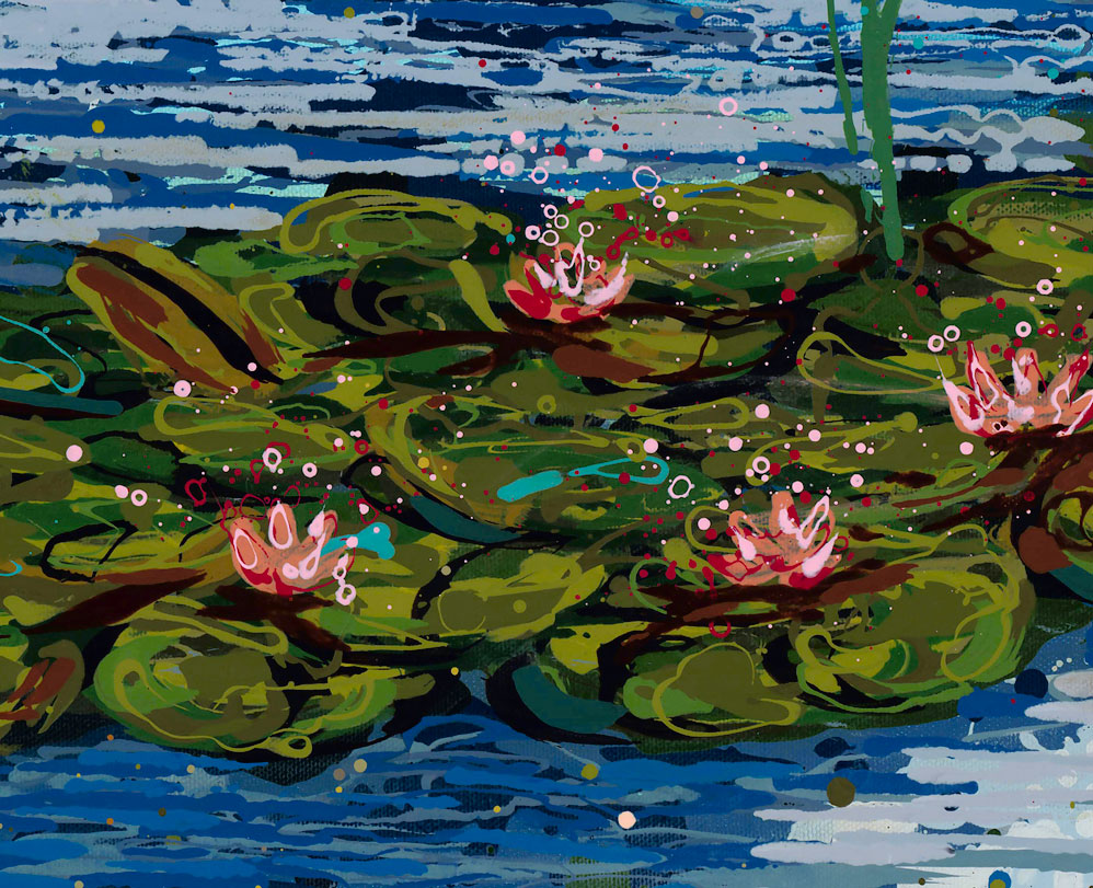Signed, Limited edition giclee print – Lilies on the Lake