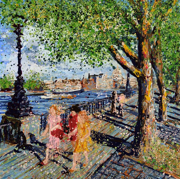 Open Edition – Signed and Numbered Small Collectors Print – Summer on the South Bank – London III
