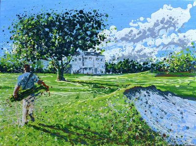 Open Edition – Signed and Numbered Small Collectors Print – Last Round before Sundown Beckenham Place Park