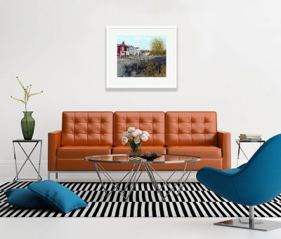 Signed, Limited edition giclee print – Towards the Old Workhouse, Market Hill, Maldon