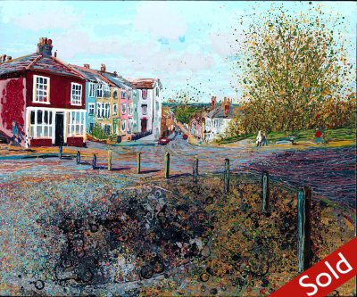 Original Painting Towards the Old Workhouse, Market Hill, Maldon