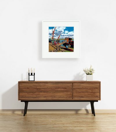 Signed limited edition giclee print – Gone Crabbing, Hythe Quay, Maldon