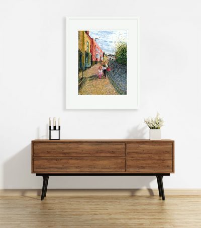 Signed, Limited edition giclee print – Shopping with Mummy Market Hill Maldon