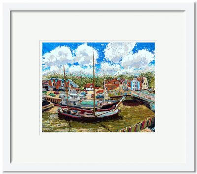 Open Edition – Signed and Numbered Small Collectors Print – The Moorings, Fullbridge Quay, Maldon