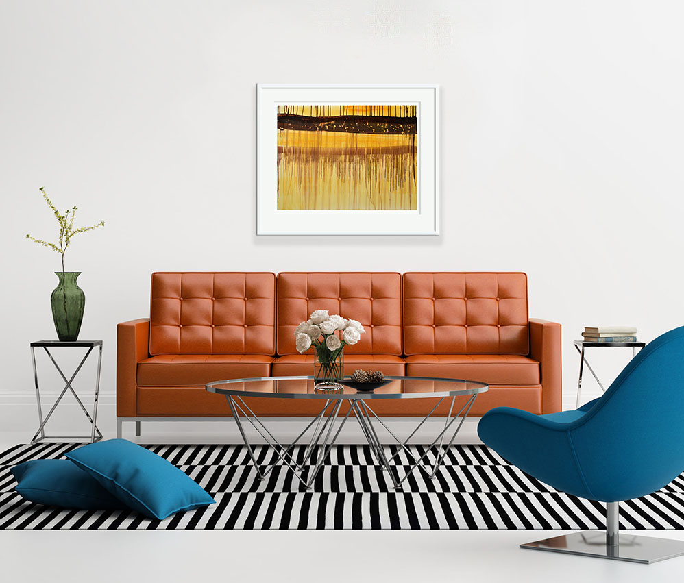 Signed, Limited edition giclee print – Sunset along the Riverbank I