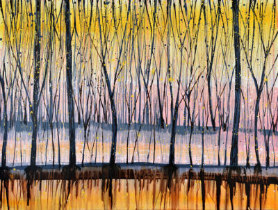 Original Painting Autumn Sunrise