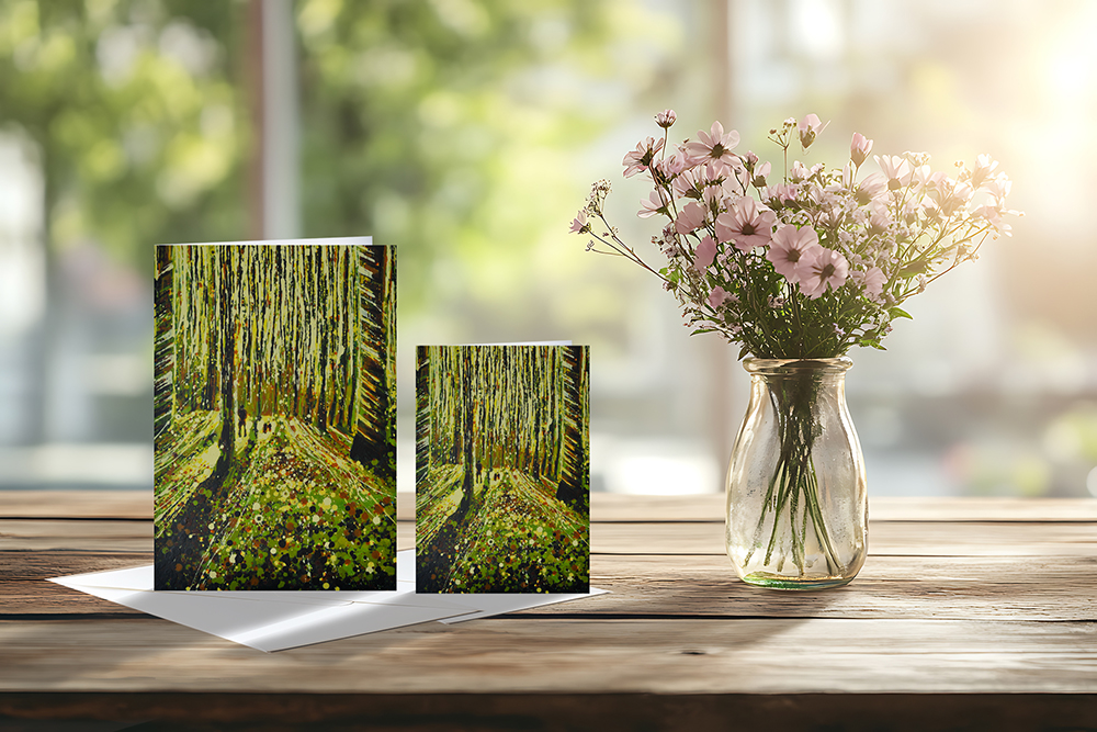Walk in the Woods Art Greeting Card