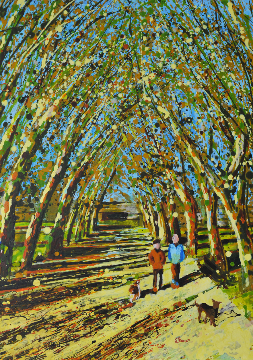 Avenue of Plane Trees Art Greeting Card